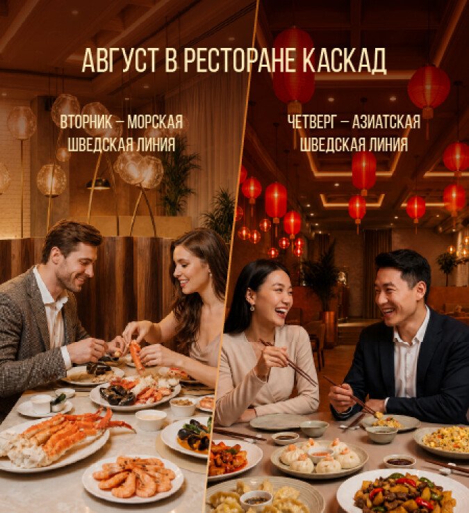 Август в ресторане Каскад